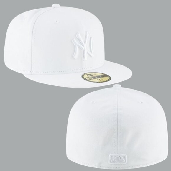 New Era Other - New Era New York Yankees Logo 59FIFTY Triple White Men's Size 7 3/4